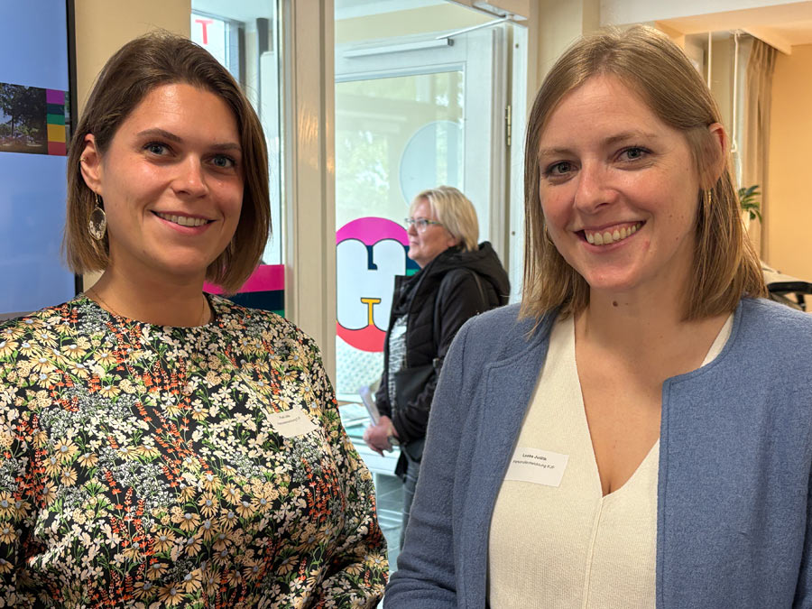 Leitung Personalentwicklung der KJF Julia Punk mit Kollegin Judith Laabs, die das Betriebliche Gesundheitsmanagement der KJF verantwortet
