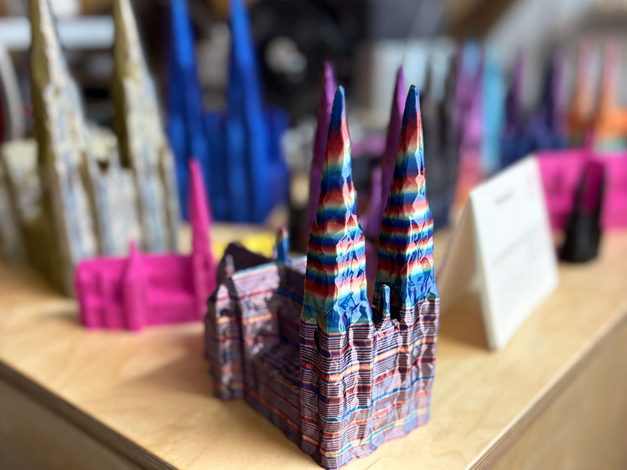 Regensburger Dom 3D-gedruckt im Atelier von Marion Abate