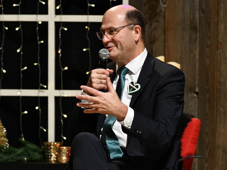 Bayerns Finanz- und Heimatminister Albert Füracker übernahm in diesem Jahr die Spendenpatenschaft und würdigte vor Ort das besondere Engagement der Beteiligten