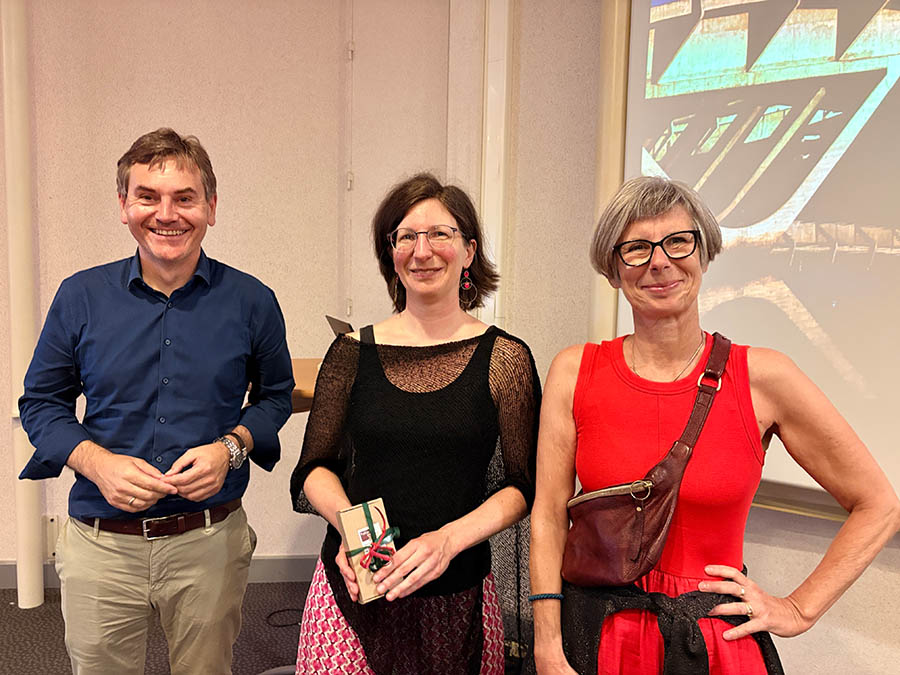 Dietmar Motzet, Büroleiterin Caritasvertretung Brüssel Lisa Schüler, Gabriele Ros