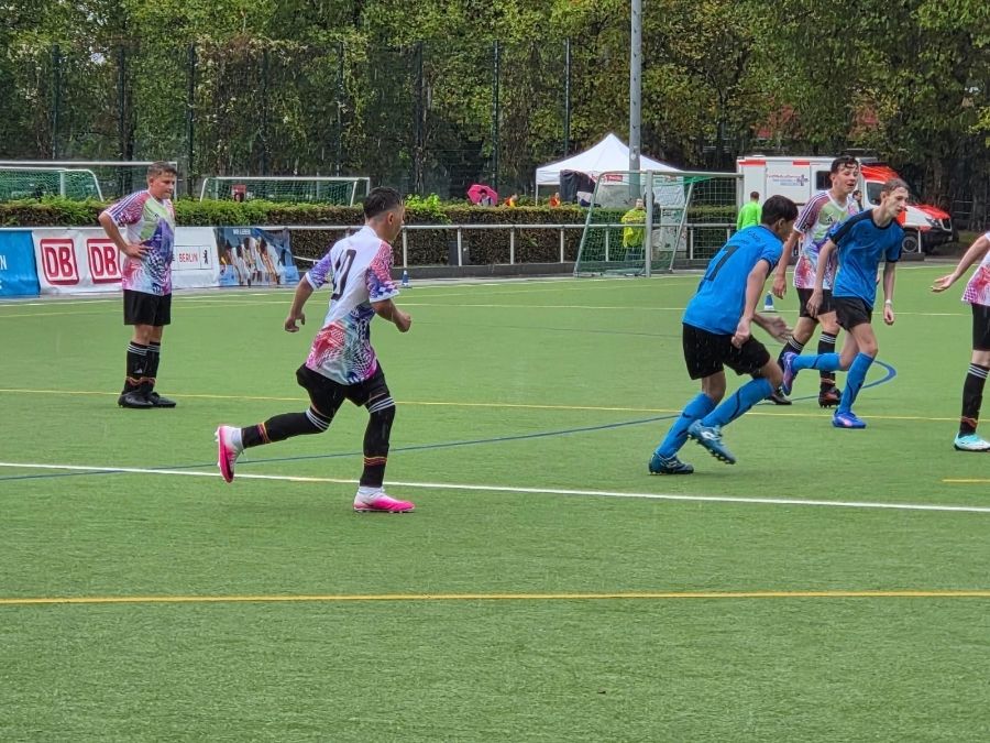 Die Fußballer der Cabrinischule wurden also Vizemeister der B Gruppe. (Foto: Kathi Pretschendörfer)