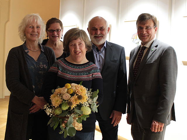 Gruppenfoto mit Lena Klingshirn